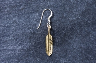 ALL K18 XS Feather Charm Earrings R - FIRST ARROW's - Online Shop 